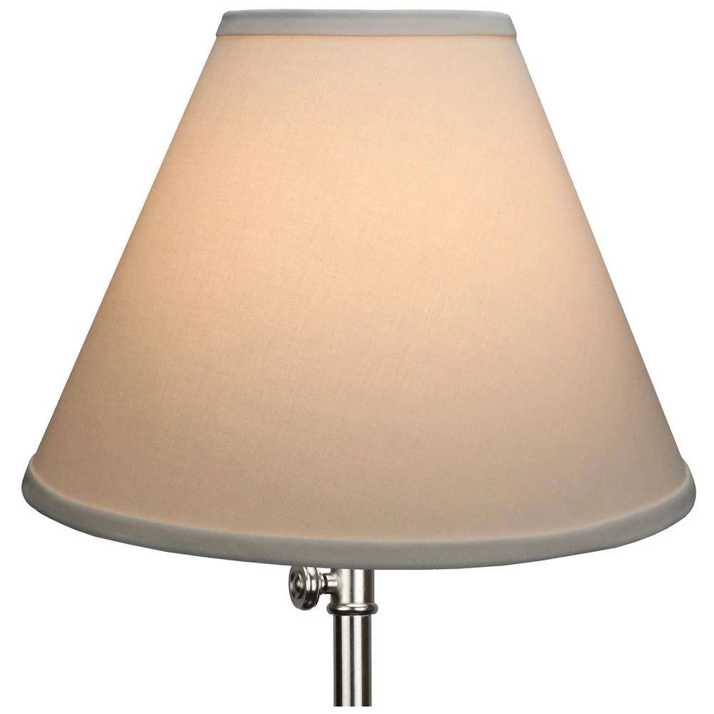 12 in. Width x 8.25 in. Height White/Brass Hardware Coolie Lamp Shade by FenchelShades.com 5 12 in. Width x 8.25 in. Height White/Brass Hardware Coolie Lamp Shade by FenchelShades.com - Image 3