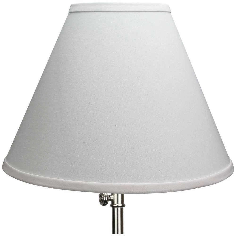12 in. Width x 8.25 in. Height White/Brass Hardware Coolie Lamp Shade by FenchelShades.com 4 12 in. Width x 8.25 in. Height White/Brass Hardware Coolie Lamp Shade by FenchelShades.com - Image 2