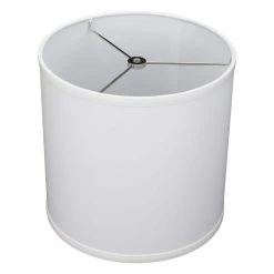 Fenchel Shades 10 in. Top Diameter x 10 in. H x 10 in. Bottom Diameter White Fabric Drum Lamp Shade Spider Attachment by FenchelShades.com