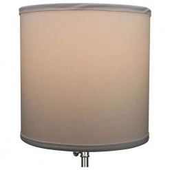 10.5 in. Top Diameter x 10.5 in. Bottom Diameter x 10.5 in. H Linen White Drum Lamp Shade by FenchelShades.com -AMAX LIGHTING Shop white nickel fenchelshades com lamp shades 10 5 10 5 10 5 w l whi 4f 1000