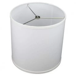 10.5 in. Top Diameter x 10.5 in. Bottom Diameter x 10.5 in. H Linen White Drum Lamp Shade by FenchelShades.com