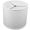 12 in. Top Diameter x 10 in. H x 12 in. Bottom Diameter Linen White Drum Lamp Shade by FenchelShades.com