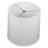 12 in. Top Diameter x 13 in. Bottom Diameter x 12 in. Linen White Slant Empire Lamp Shade by FenchelShades.com -AMAX LIGHTING Shop white nickel fenchelshades com lamp shades 12 13 12 w l whi 64 1000