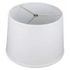 12 in. Top Diameter x 14 in. Bottom Diameter x 10 in. Linen White Slant Empire Lamp Shade by FenchelShades.com