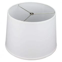 12 in. Top Diameter x 14 in. Bottom Diameter x 10 in. Linen White Slant Empire Lamp Shade by FenchelShades.com