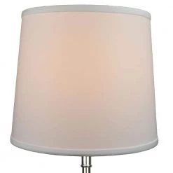 12 in. Top Diameter x 14 in. Bottom Diameter x 12 in. Linen White Slant Empire Lamp Shade by FenchelShades.com -AMAX LIGHTING Shop white nickel fenchelshades com lamp shades 12 14 12 w l whi 4f 1000