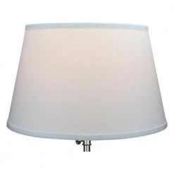 Fenchel Shades 12 in. Top Diameter x 16 in. Bottom Diameter x 10 in. Slant, Empire Lamp Shade - Linen White by FenchelShades.com 9 Fenchel Shades 12 in. Top Diameter x 16 in. Bottom Diameter x 10 in. Slant, Empire Lamp Shade - Linen White by FenchelShades.com -AMAX LIGHTING Shop white nickel fenchelshades com lamp shades 12 16 10 w l whi 4f 1000