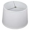 Fenchel Shades 13 in. Top Diameter x 15 in. Bottom Diameter x 10 in. Slant, Empire Lamp Shade - Linen White by FenchelShades.com