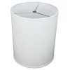 14 in. Top Diameter x 14 in. Bottom Diameter x 17 in. Height Linen White Drum Lamp Shade by FenchelShades.com