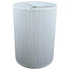 14 in. Top Diameter x 14 in. Bottom Diameter x 20 in. Height Pleated Mushroom White Drum Lamp Shade by FenchelShades.com -AMAX LIGHTING Shop white nickel fenchelshades com lamp shades 14 14 20 w pm whi 64 1000