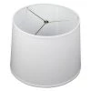 14 in. Top Diameter x 16 in. Bottom Diameter x 12 in. Slant Linen White Empire Lamp Shade by FenchelShades.com -AMAX LIGHTING Shop white nickel fenchelshades com lamp shades 14 16 12 w l whi 64 1000