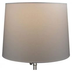 14 in. Top Diameter x 16 in. Bottom Diameter x 12 in. Slant Linen White Empire Lamp Shade by FenchelShades.com -AMAX LIGHTING Shop white nickel fenchelshades com lamp shades 14 16 12 w l whi re 4f 1000