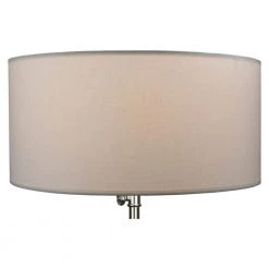 17 in. Top Diameter x 17 in. Bottom Diameter x 8 in. H Linen White Drum Lamp Shade by FenchelShades.com -AMAX LIGHTING Shop white nickel fenchelshades com lamp shades 17 17 8 w l whi bto 4f 1000