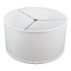 17 in. Top Diameter x 17 in. Bottom Diameter x 9 in. H Linen White Drum Lamp Shade by FenchelShades.com
