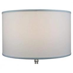 18 in. Top Diameter x 18 in. Bottom Diameter x 11 in. H Linen White Drum Lamp Shade by FenchelShades.com 9 18 in. Top Diameter x 18 in. Bottom Diameter x 11 in. H Linen White Drum Lamp Shade by FenchelShades.com -AMAX LIGHTING Shop white nickel fenchelshades com lamp shades 18 18 11 w l whi 4f 1000