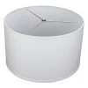 18 in. Top Diameter x 18 in. Bottom Diameter x 11 in. H Linen White Drum Lamp Shade by FenchelShades.com -AMAX LIGHTING Shop white nickel fenchelshades com lamp shades 18 18 11 w l whi 64 1000