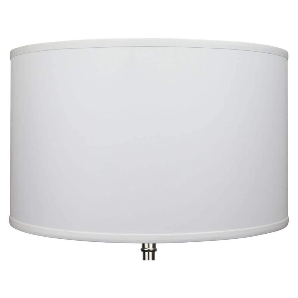 18 in. Top Diameter x 18 in. Bottom Diameter x 11 in. H Linen White Drum Lamp Shade by FenchelShades.com 4 18 in. Top Diameter x 18 in. Bottom Diameter x 11 in. H Linen White Drum Lamp Shade by FenchelShades.com - Image 2