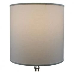 Fenchel Shades 18 in. Top Diameter x 18 in. Bottom Diameter x 18 in. Height Drum Lamp Shade - Linen White by FenchelShades.com -AMAX LIGHTING Shop white nickel fenchelshades com lamp shades 18 18 18 w l whi 4f 1000