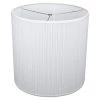 Fenchel Shades 18 in. Top Diameter x 18 in. Bottom Diameter x 18 in. Height Drum Lamp Shade - Pleated Mushroom White by FenchelShades.com -AMAX LIGHTING Shop white nickel fenchelshades com lamp shades 18 18 18 w pm whi 64 1000