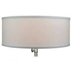 18 in. Top Diameter x 18 in. Bottom Diameter x 7 in. H Linen White Drum Lamp Shade by FenchelShades.com 8 18 in. Top Diameter x 18 in. Bottom Diameter x 7 in. H Linen White Drum Lamp Shade by FenchelShades.com -AMAX LIGHTING Shop white nickel fenchelshades com lamp shades 18 18 7 w l whi 4f 1000