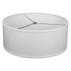 18 in. Top Diameter x 18 in. Bottom Diameter x 7 in. H Linen White Drum Lamp Shade by FenchelShades.com -AMAX LIGHTING Shop white nickel fenchelshades com lamp shades 18 18 7 w l whi 64 1000