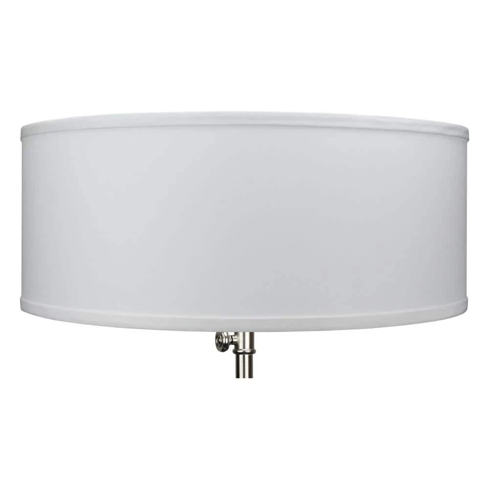 18 in. Top Diameter x 18 in. Bottom Diameter x 7 in. H Linen White Drum Lamp Shade by FenchelShades.com 3 18 in. Top Diameter x 18 in. Bottom Diameter x 7 in. H Linen White Drum Lamp Shade by FenchelShades.com - Image 2
