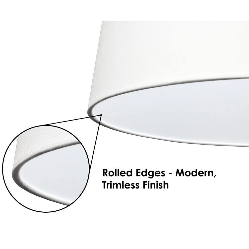 Fenchel Shades 18 in. Top Diameter x 19 in. Bottom Diameter x 12.5 in. Slant, Empire Lamp Shade - Linen White by FenchelShades.com 7 Fenchel Shades 18 in. Top Diameter x 19 in. Bottom Diameter x 12.5 in. Slant, Empire Lamp Shade - Linen White by FenchelShades.com - Image 5