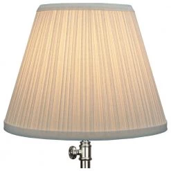 5 in. Top Diameter x 9 in. Bottom Diameter x 7 in. Slant Pleated Mushroom White Empire Lamp Shade by FenchelShades.com -AMAX LIGHTING Shop white nickel fenchelshades com lamp shades 5 9 7 b pm whi 4f 1000