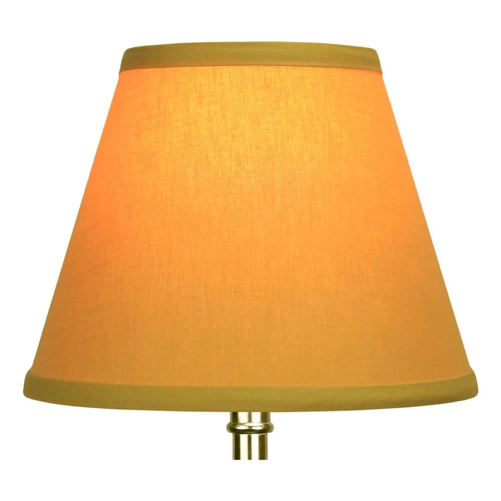 5 in. Top Diameter x 9 in. Bottom Diameter x 7 in. Slant Linen Curry Empire Lamp Shade by FenchelShades.com 5 5 in. Top Diameter x 9 in. Bottom Diameter x 7 in. Slant Linen Curry Empire Lamp Shade by FenchelShades.com - Image 3