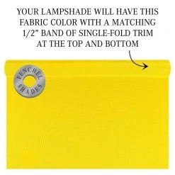 11 in. Top Diameter x 17 in. Bottom Diameter x 13 in. Slant Linen Citrus Empire Lamp Shade by FenchelShades.com -AMAX LIGHTING Shop yellow nickel fenchelshades com lamp shades 11 17 13 w l cit 44 1000