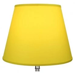 11 in. Top Diameter x 17 in. Bottom Diameter x 13 in. Slant Linen Citrus Empire Lamp Shade by FenchelShades.com -AMAX LIGHTING Shop yellow nickel fenchelshades com lamp shades 11 17 13 w l cit 4f 1000