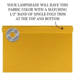 12 in. Top Diameter x 13 in. Bottom Diameter x 12 in. Linen Curry Slant Empire Lamp Shade by FenchelShades.com -AMAX LIGHTING Shop yellow nickel fenchelshades com lamp shades 12 13 12 w l cur 44 1000