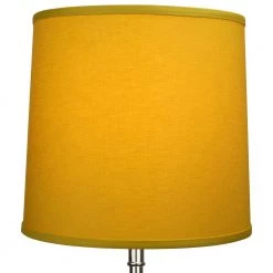 12 in. Top Diameter x 13 in. Bottom Diameter x 12 in. Linen Curry Slant Empire Lamp Shade by FenchelShades.com -AMAX LIGHTING Shop yellow nickel fenchelshades com lamp shades 12 13 12 w l cur 4f 1000